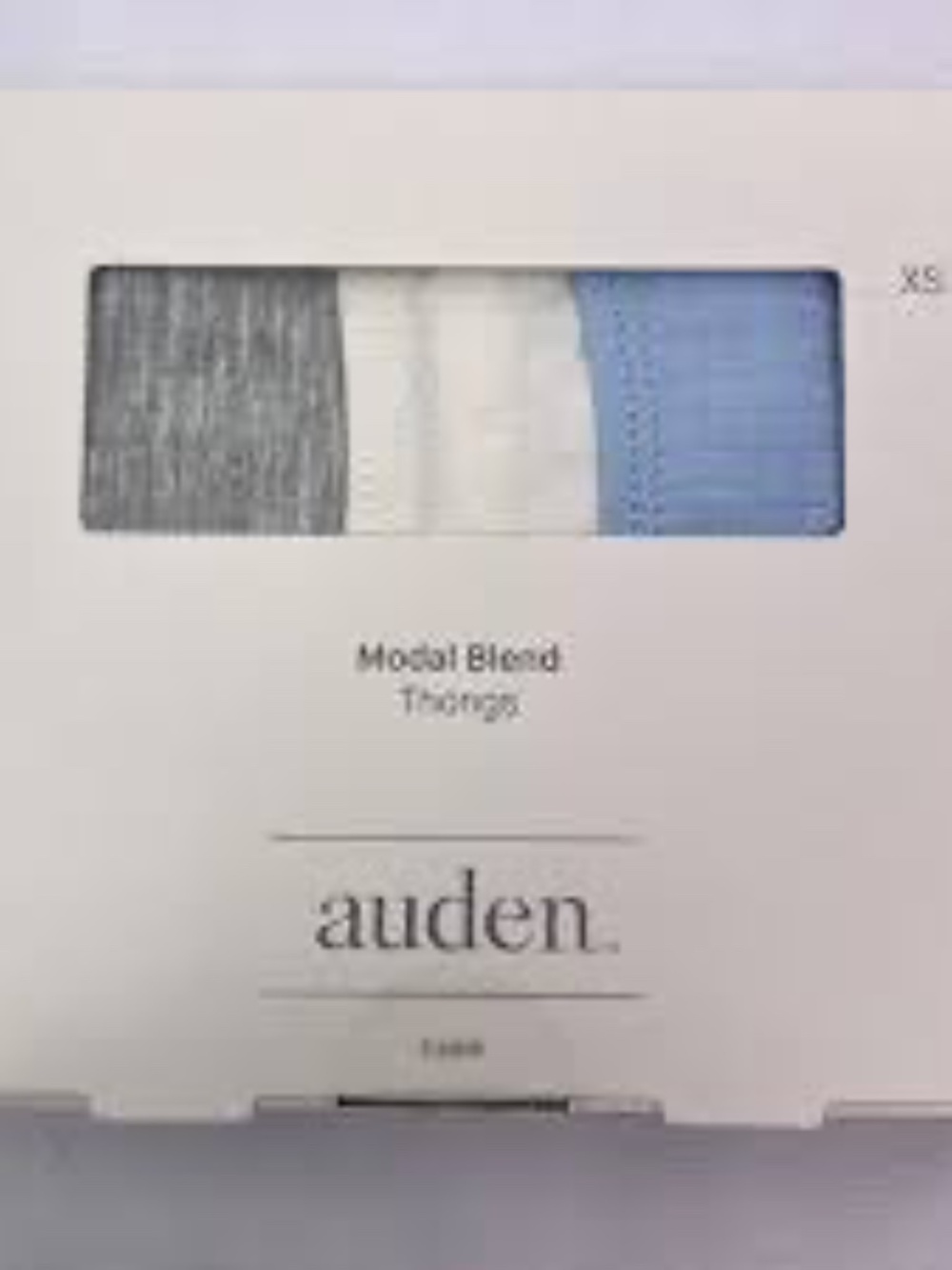 Auden Modal Blend Thongs - Gray, White, Blue 3pk nwt